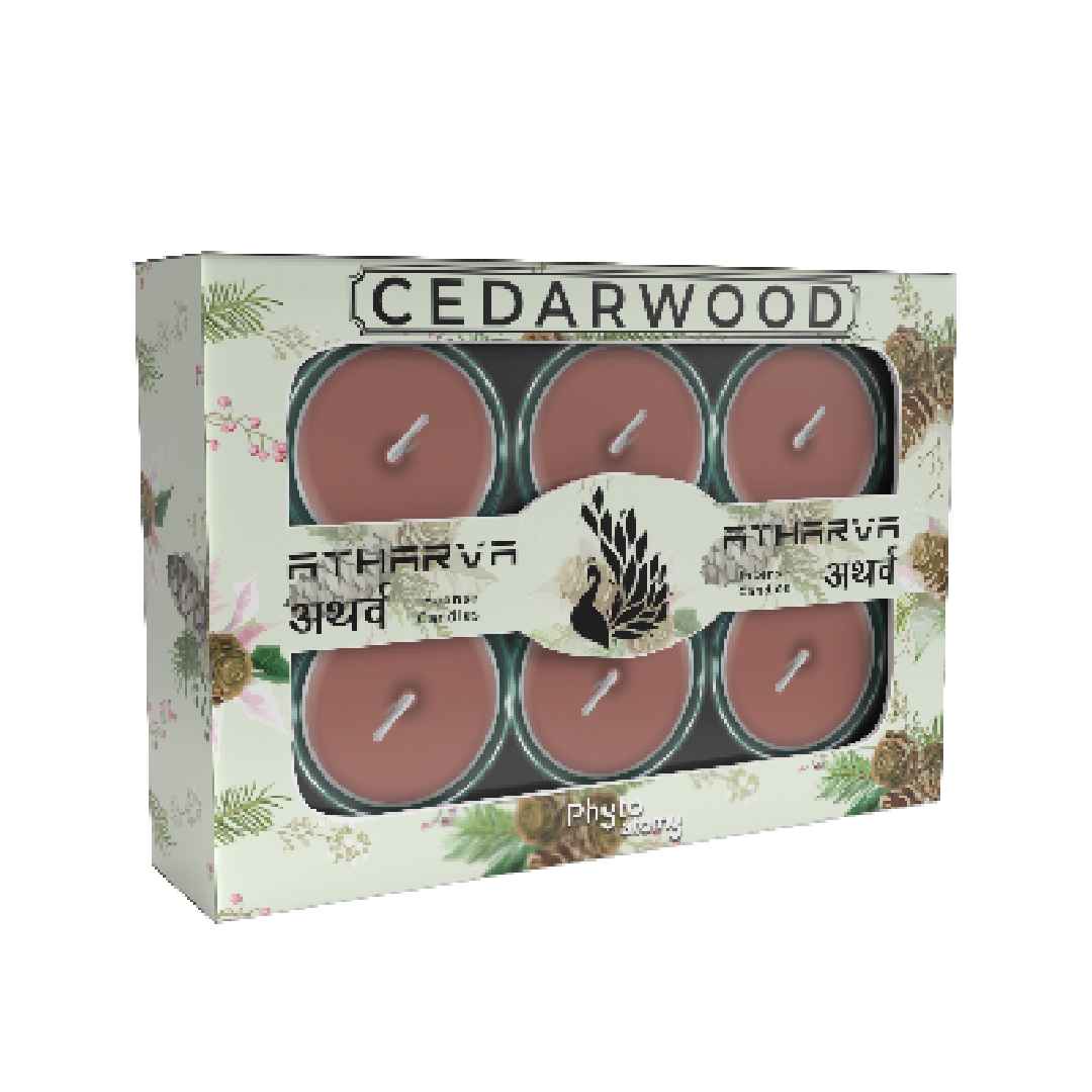 Cedarwood Atharva Incense Candles (12 Pcs.)